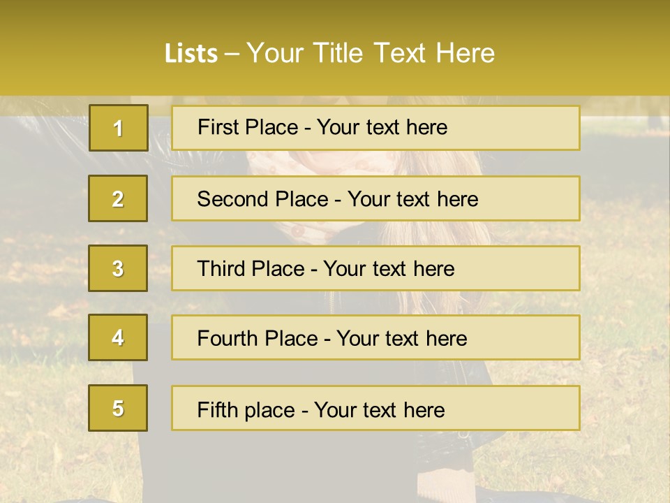 A Woman Sitting In The Grass With Her Laptop PowerPoint Template