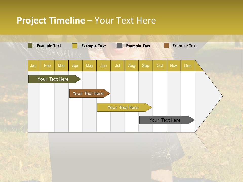 A Woman Sitting In The Grass With Her Laptop PowerPoint Template