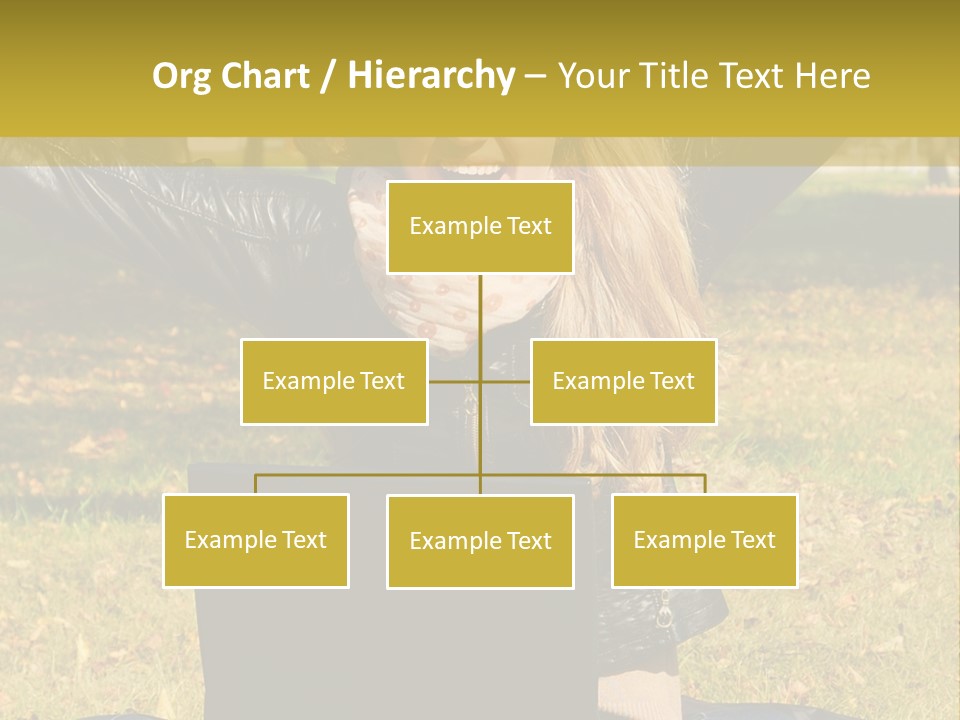 A Woman Sitting In The Grass With Her Laptop PowerPoint Template