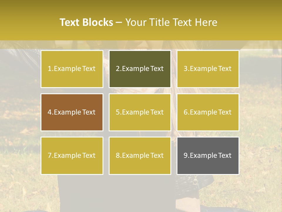 A Woman Sitting In The Grass With Her Laptop PowerPoint Template