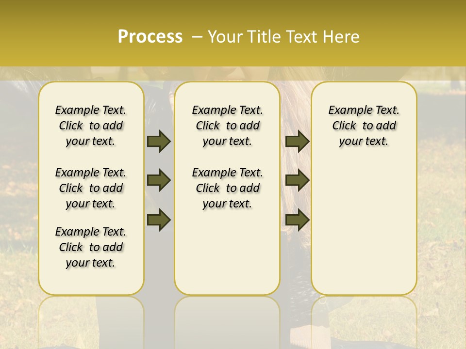 A Woman Sitting In The Grass With Her Laptop PowerPoint Template
