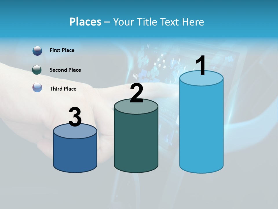 A Person Touching A Touch Screen In A Car PowerPoint Template