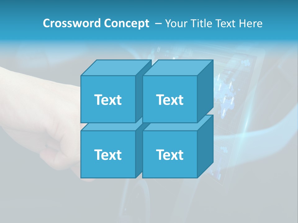 A Person Touching A Touch Screen In A Car PowerPoint Template