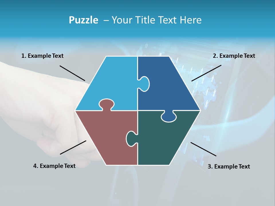 A Person Touching A Touch Screen In A Car PowerPoint Template