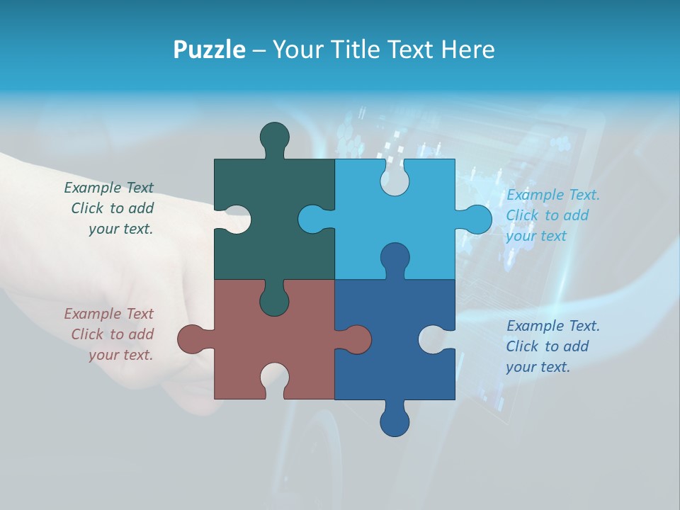 A Person Touching A Touch Screen In A Car PowerPoint Template