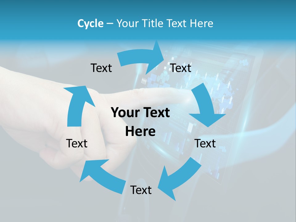 A Person Touching A Touch Screen In A Car PowerPoint Template