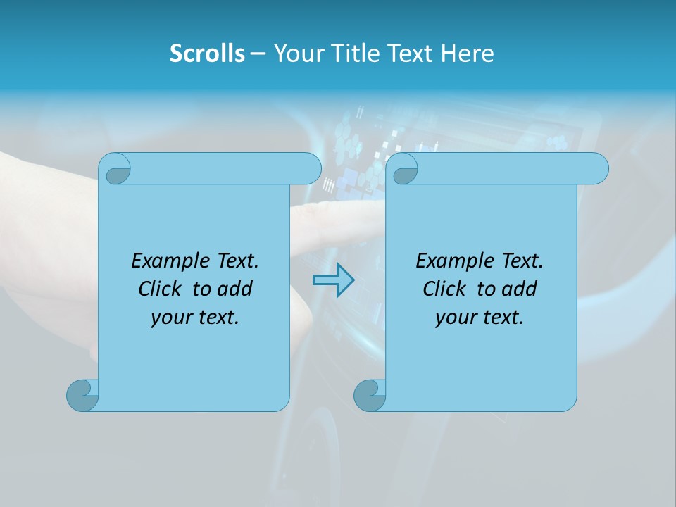 A Person Touching A Touch Screen In A Car PowerPoint Template