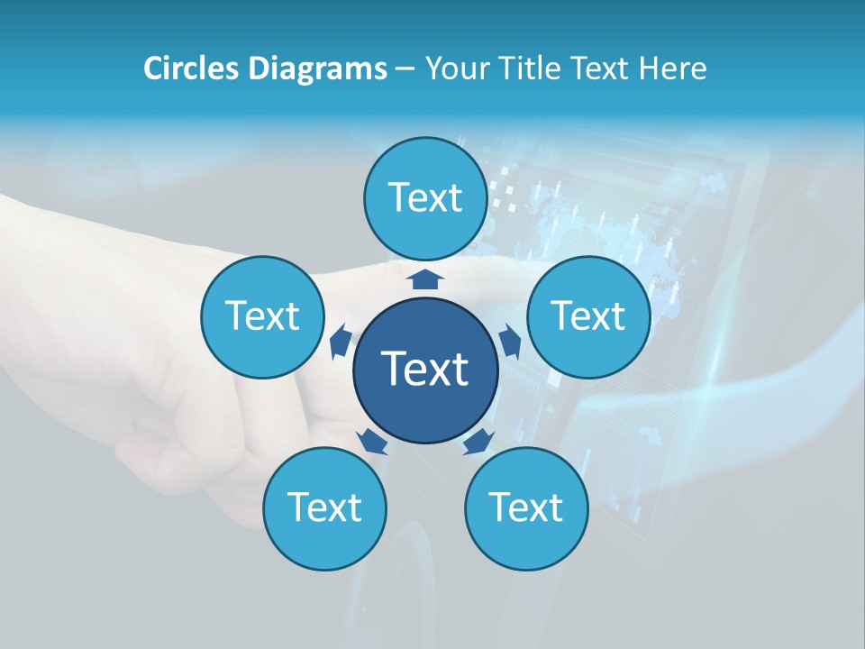 A Person Touching A Touch Screen In A Car PowerPoint Template