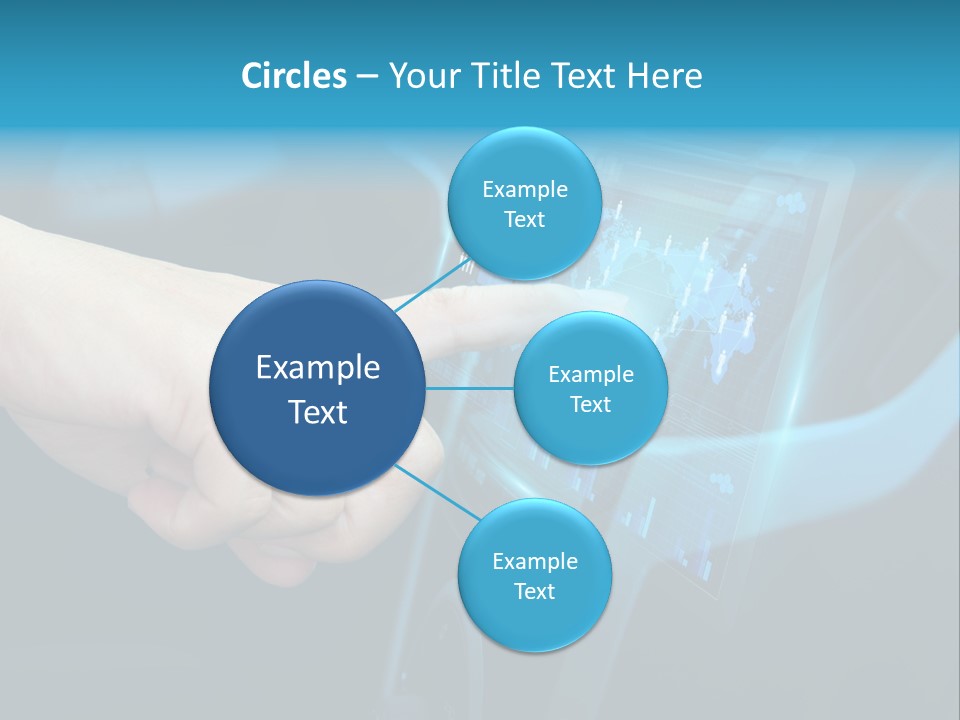 A Person Touching A Touch Screen In A Car PowerPoint Template