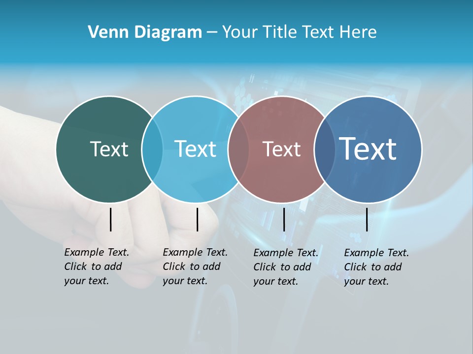 A Person Touching A Touch Screen In A Car PowerPoint Template