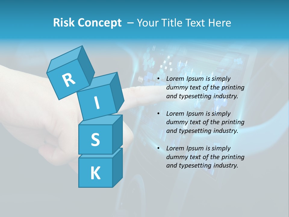 A Person Touching A Touch Screen In A Car PowerPoint Template