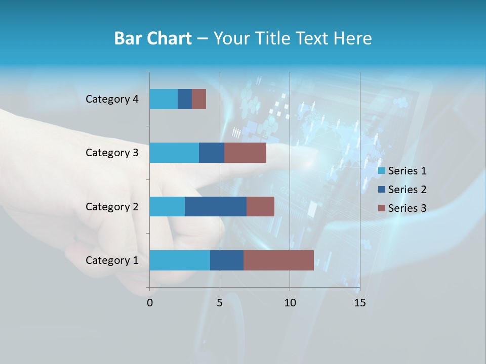 A Person Touching A Touch Screen In A Car PowerPoint Template
