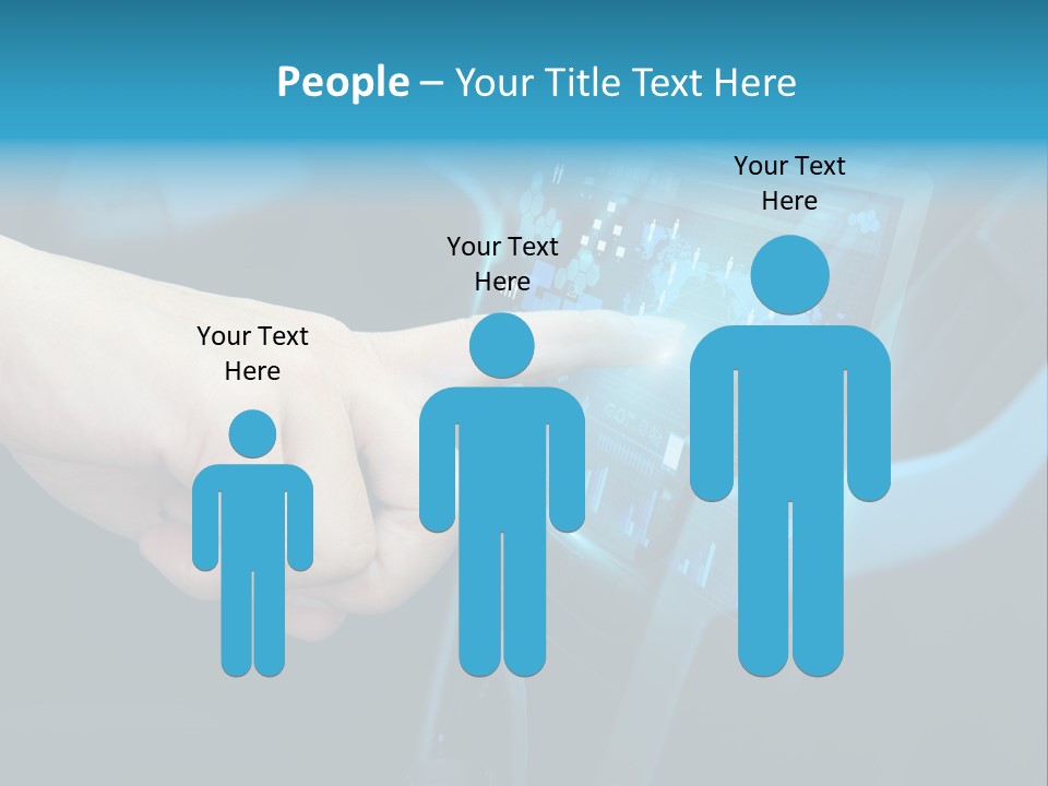 A Person Touching A Touch Screen In A Car PowerPoint Template