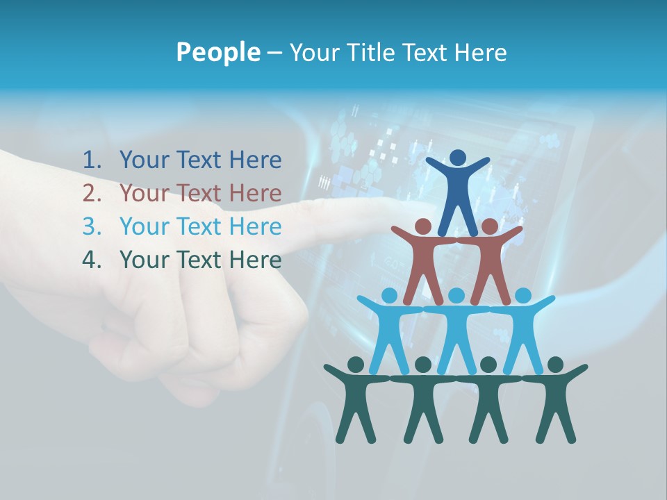 A Person Touching A Touch Screen In A Car PowerPoint Template