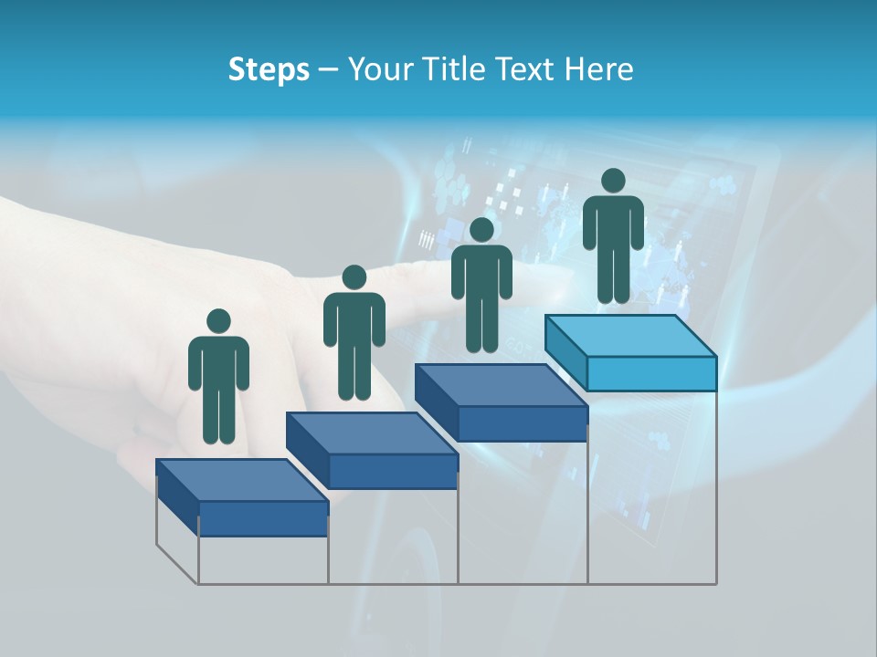 A Person Touching A Touch Screen In A Car PowerPoint Template