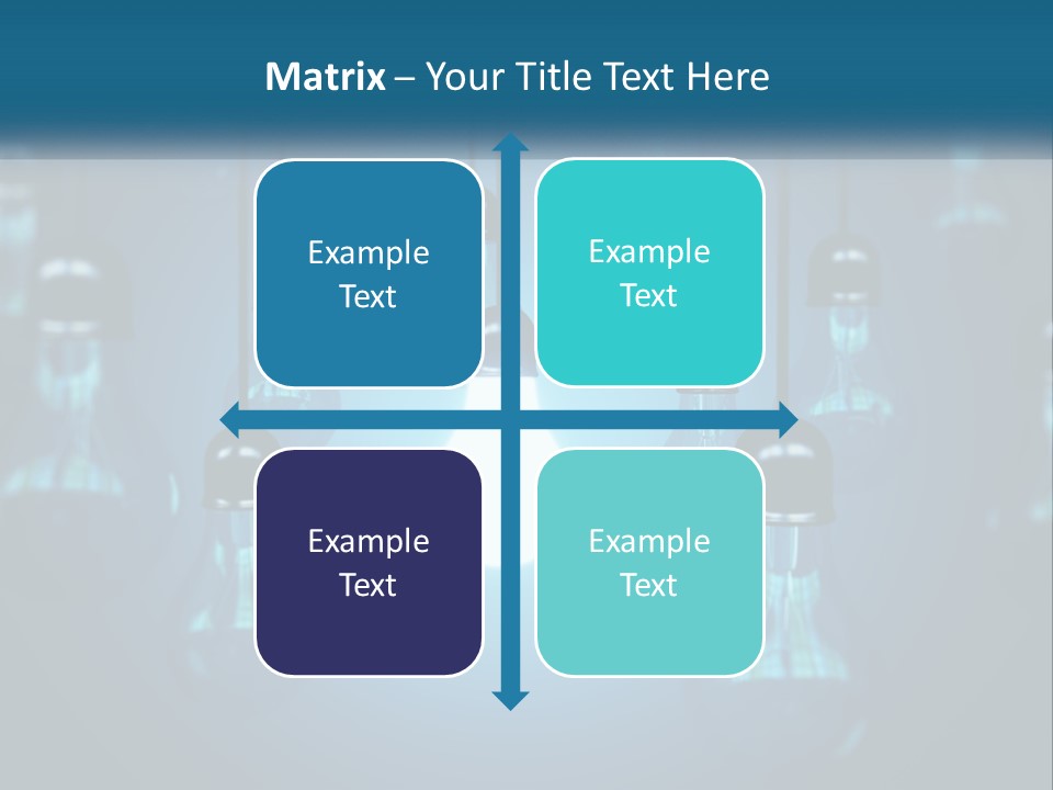 A Group Of Light Bulbs Hanging From A Ceiling PowerPoint Template