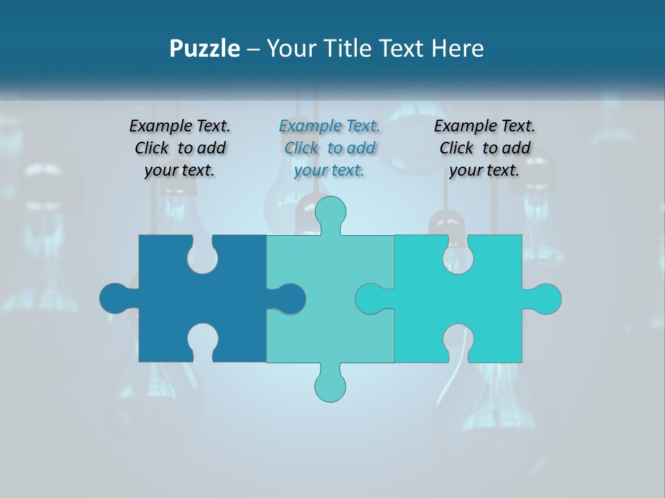 A Group Of Light Bulbs Hanging From A Ceiling PowerPoint Template