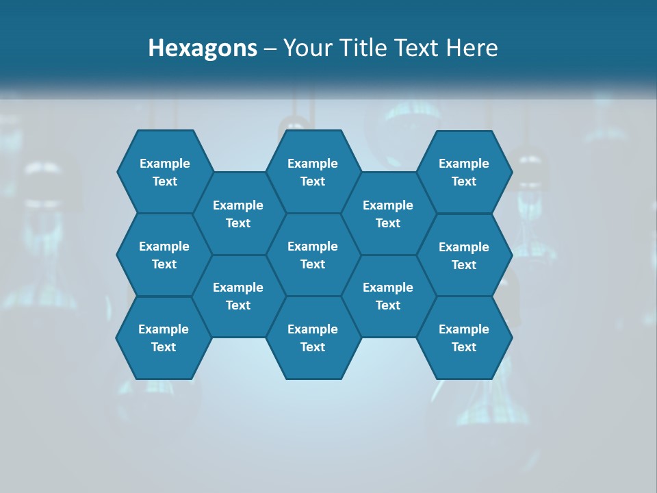 A Group Of Light Bulbs Hanging From A Ceiling PowerPoint Template