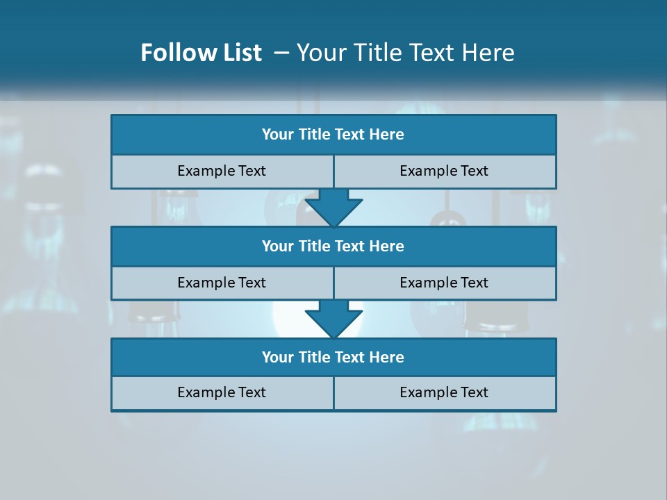 A Group Of Light Bulbs Hanging From A Ceiling PowerPoint Template