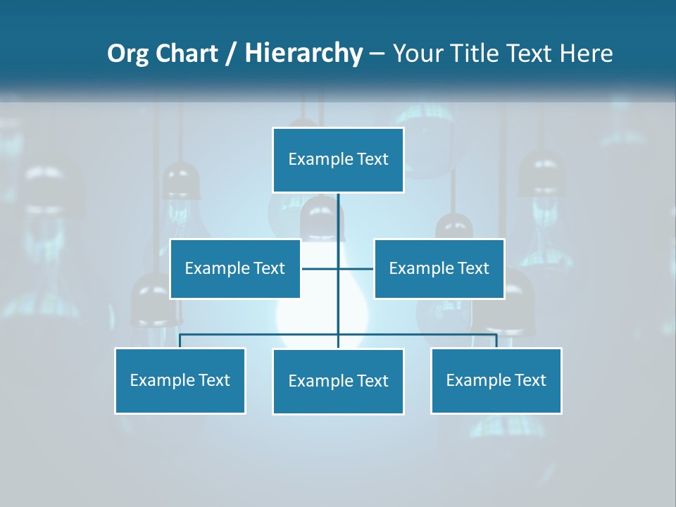 A Group Of Light Bulbs Hanging From A Ceiling PowerPoint Template