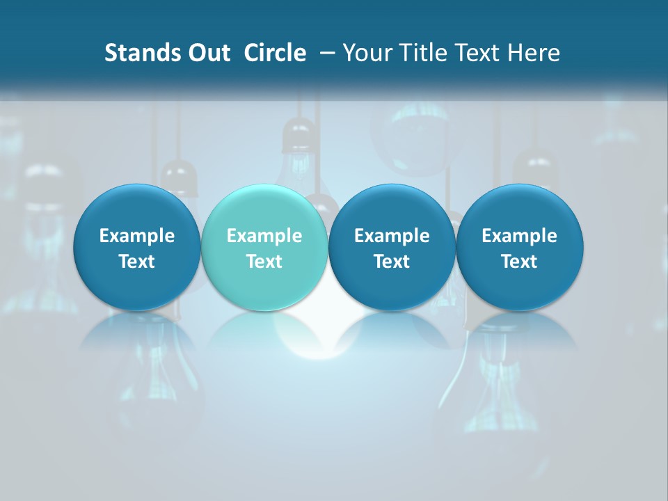 A Group Of Light Bulbs Hanging From A Ceiling PowerPoint Template