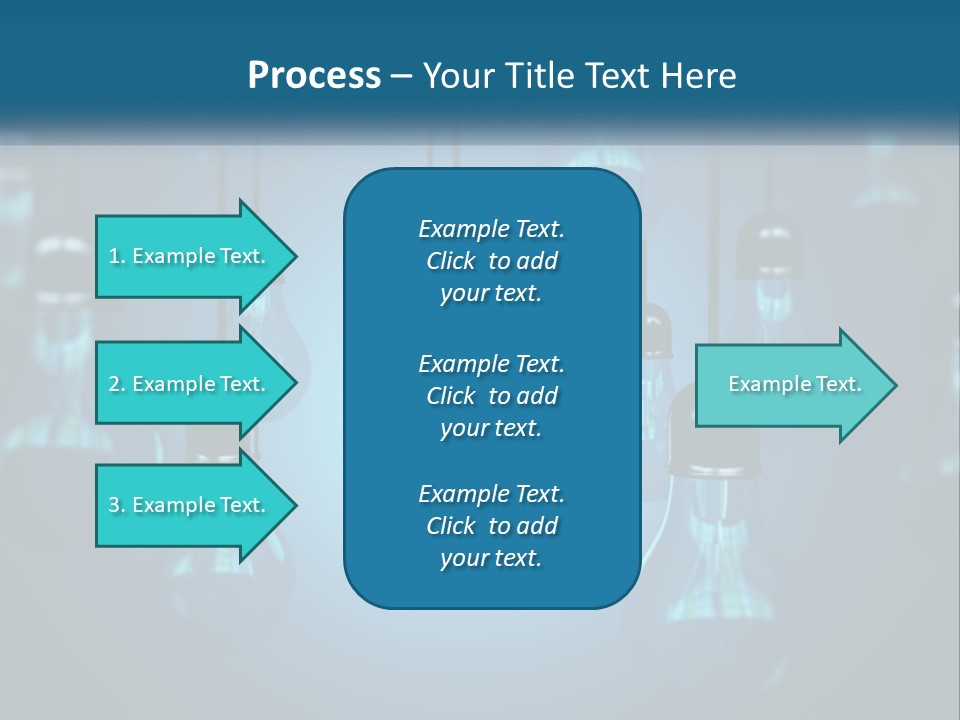 A Group Of Light Bulbs Hanging From A Ceiling PowerPoint Template