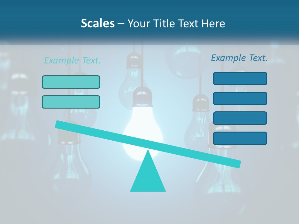 A Group Of Light Bulbs Hanging From A Ceiling PowerPoint Template