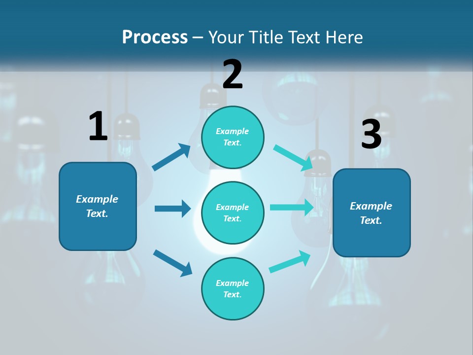 A Group Of Light Bulbs Hanging From A Ceiling PowerPoint Template