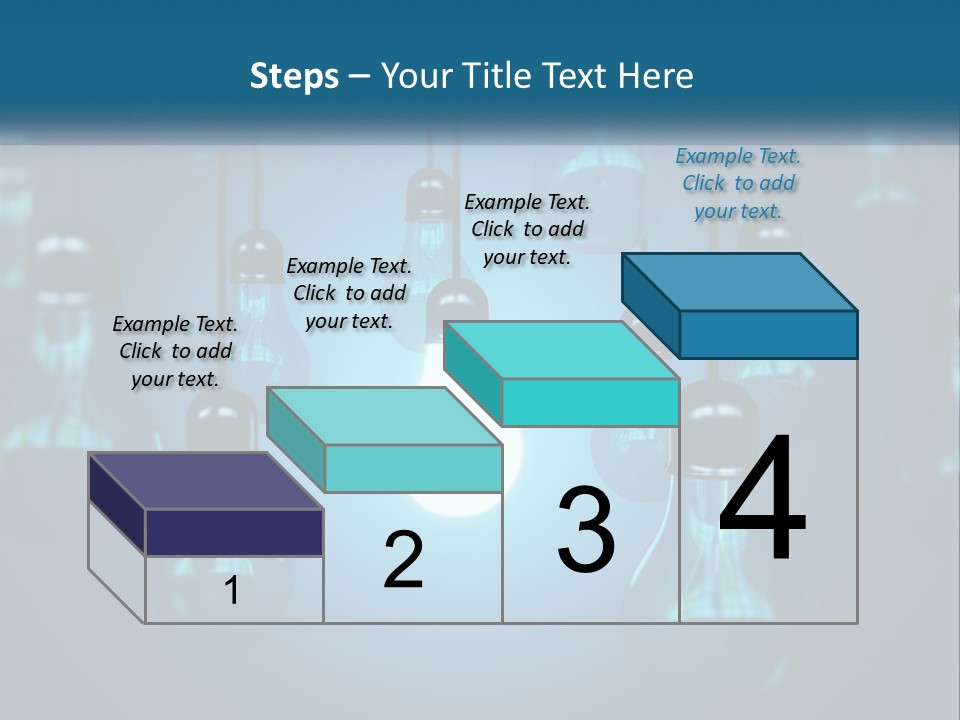 A Group Of Light Bulbs Hanging From A Ceiling PowerPoint Template