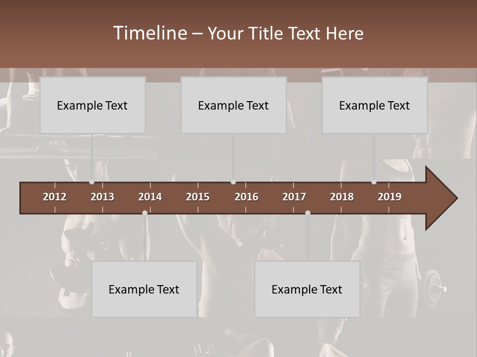 A Man With No Shirt Holding A Barbell PowerPoint Template