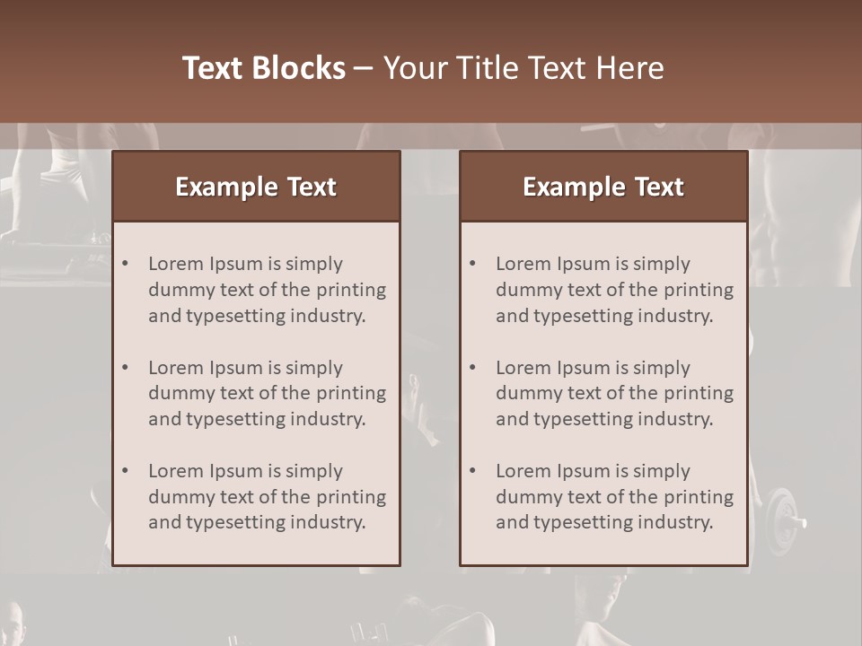 A Man With No Shirt Holding A Barbell PowerPoint Template