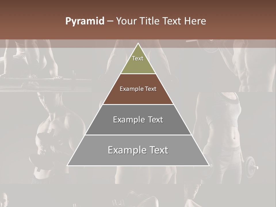 A Man With No Shirt Holding A Barbell PowerPoint Template