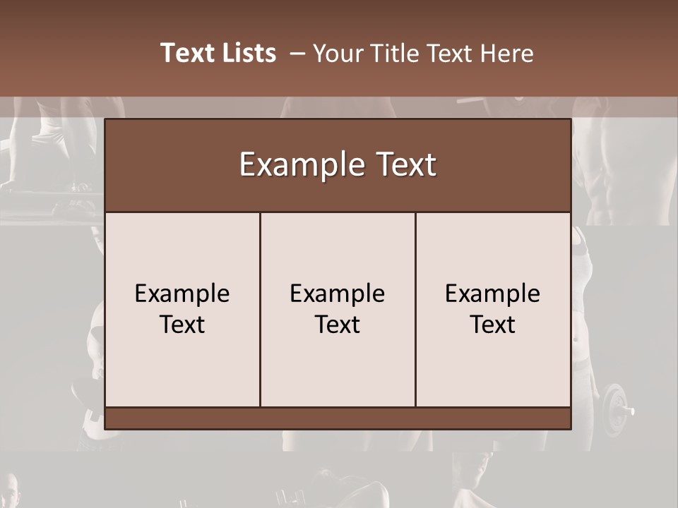 A Man With No Shirt Holding A Barbell PowerPoint Template