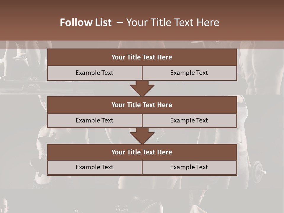 A Man With No Shirt Holding A Barbell PowerPoint Template
