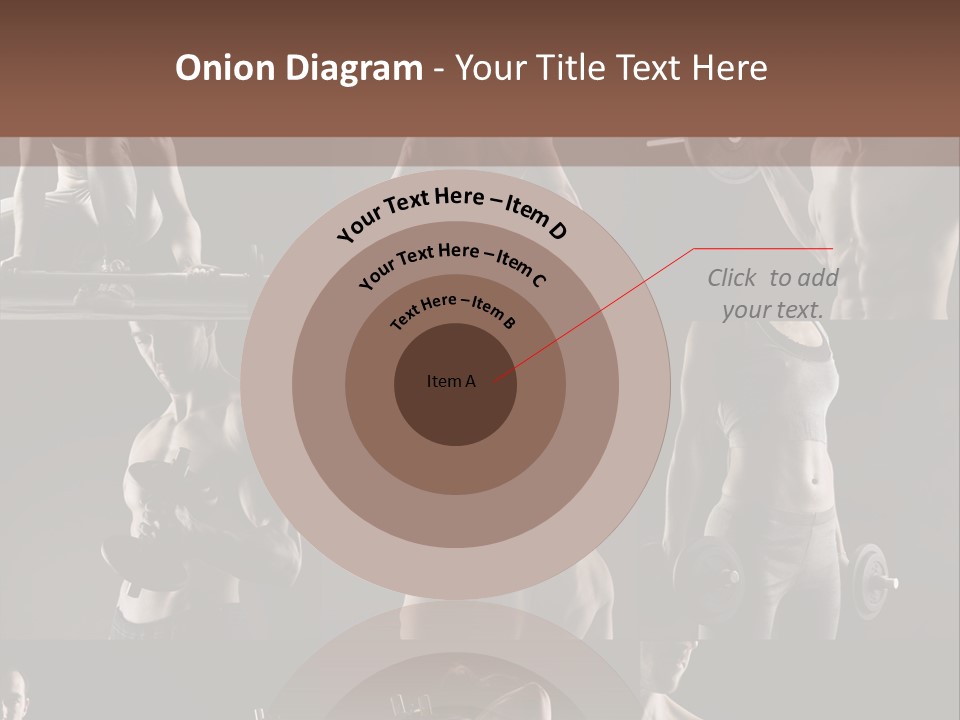 A Man With No Shirt Holding A Barbell PowerPoint Template