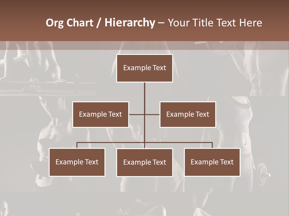 A Man With No Shirt Holding A Barbell PowerPoint Template
