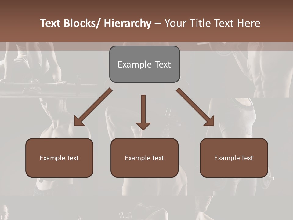 A Man With No Shirt Holding A Barbell PowerPoint Template