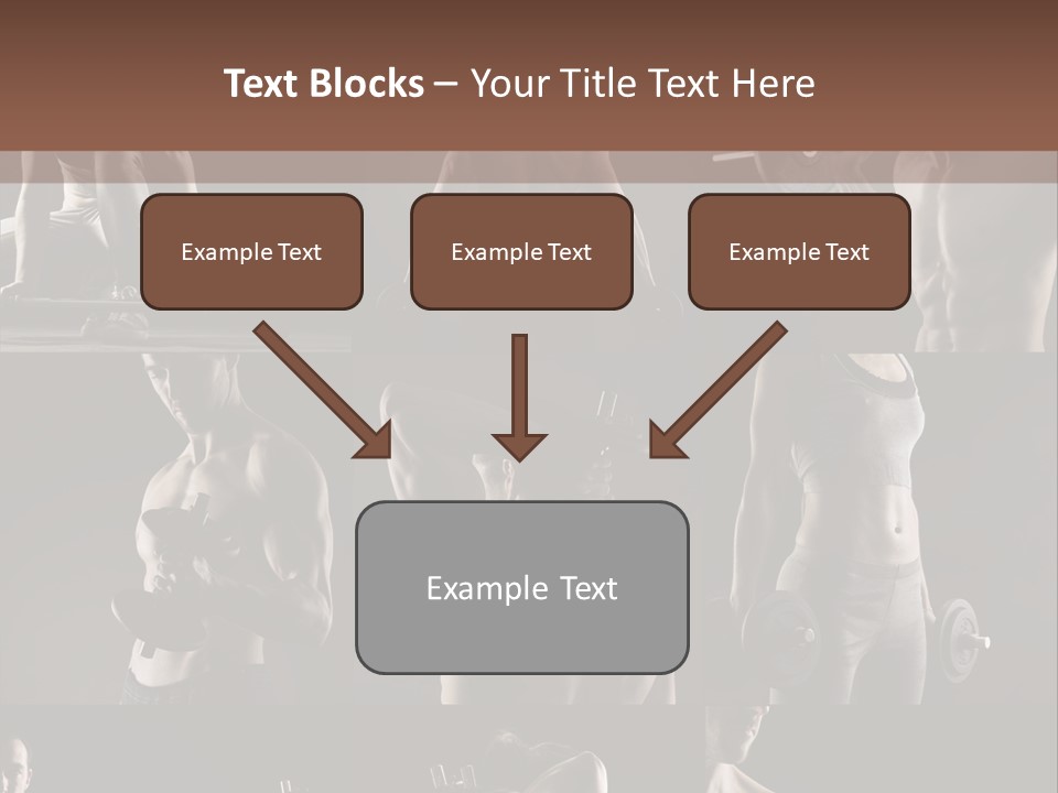 A Man With No Shirt Holding A Barbell PowerPoint Template