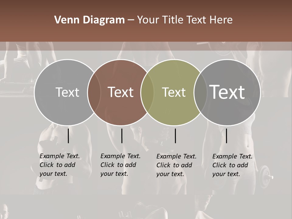 A Man With No Shirt Holding A Barbell PowerPoint Template