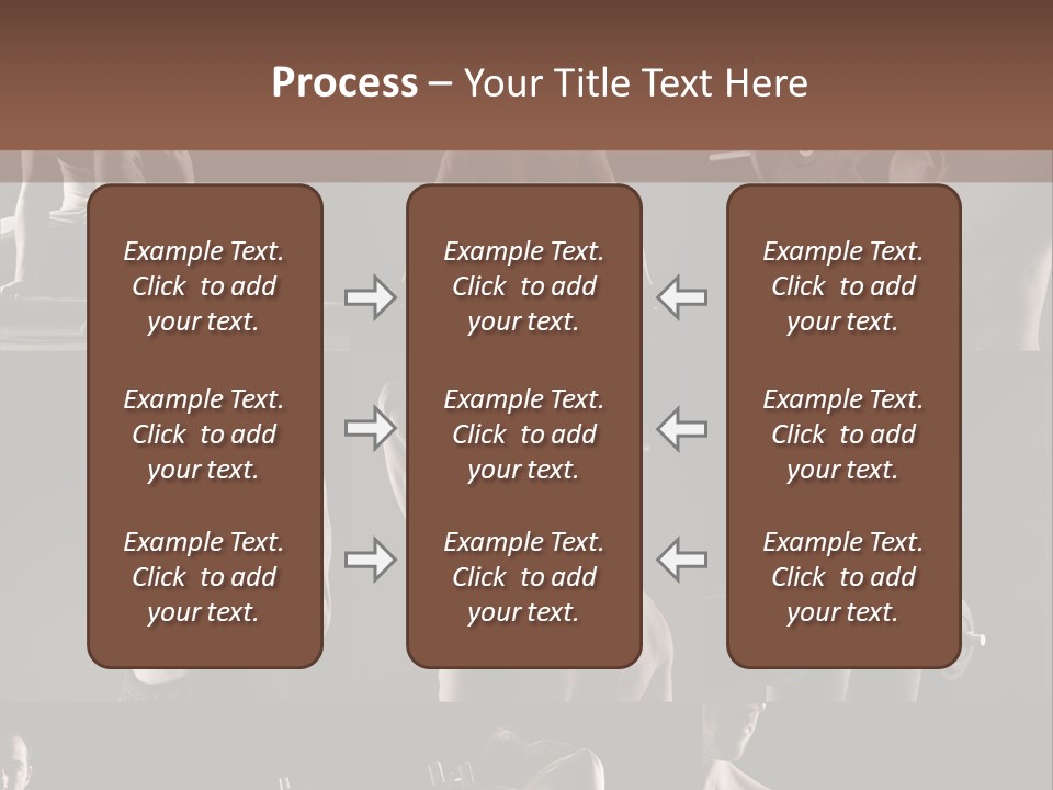 A Man With No Shirt Holding A Barbell PowerPoint Template