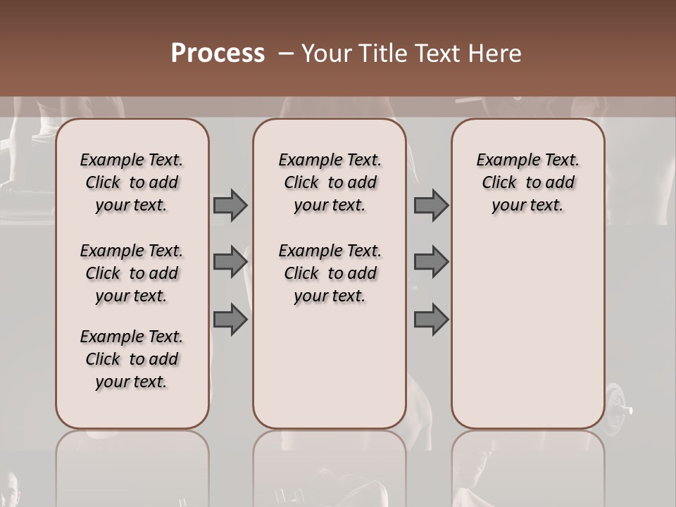 A Man With No Shirt Holding A Barbell PowerPoint Template