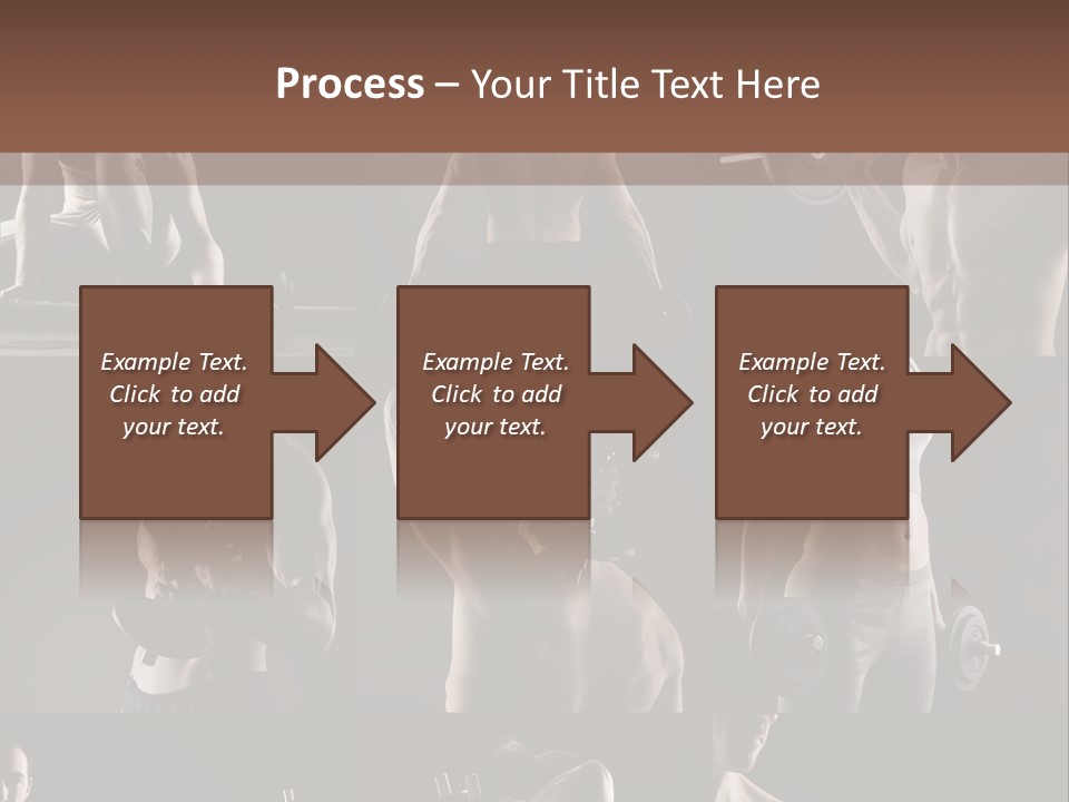 A Man With No Shirt Holding A Barbell PowerPoint Template