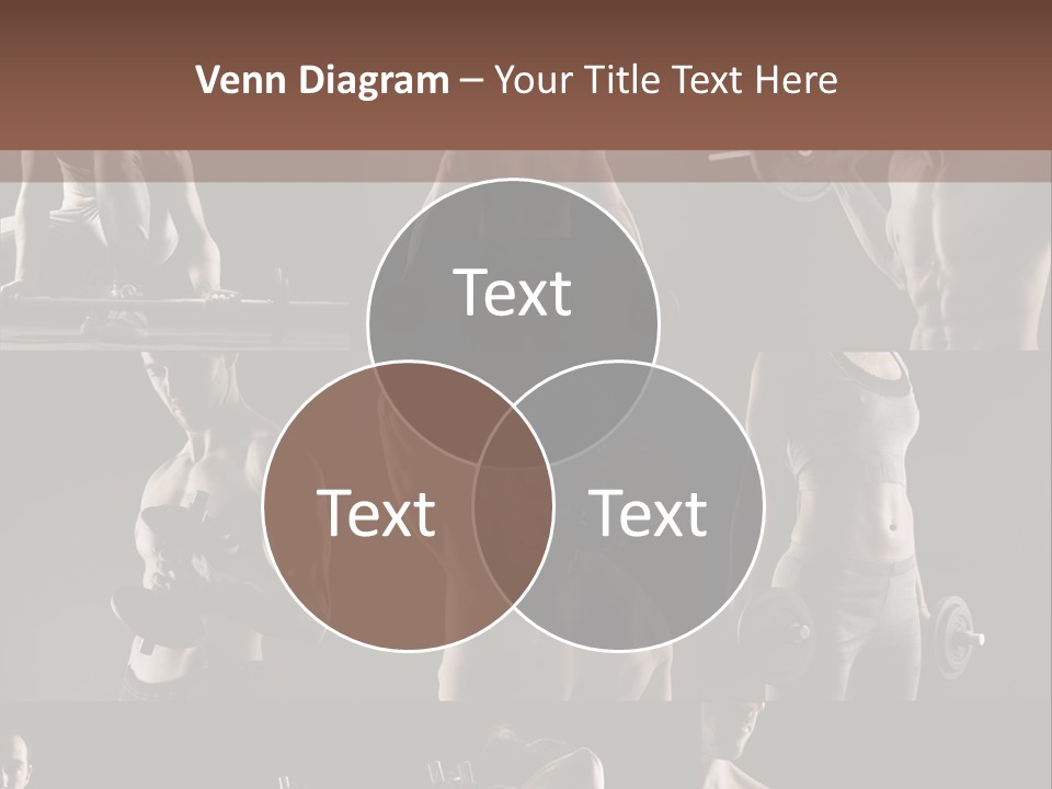A Man With No Shirt Holding A Barbell PowerPoint Template