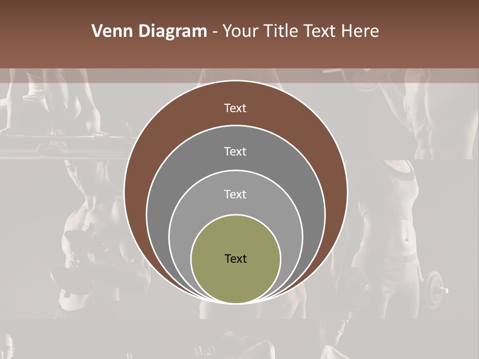A Man With No Shirt Holding A Barbell PowerPoint Template