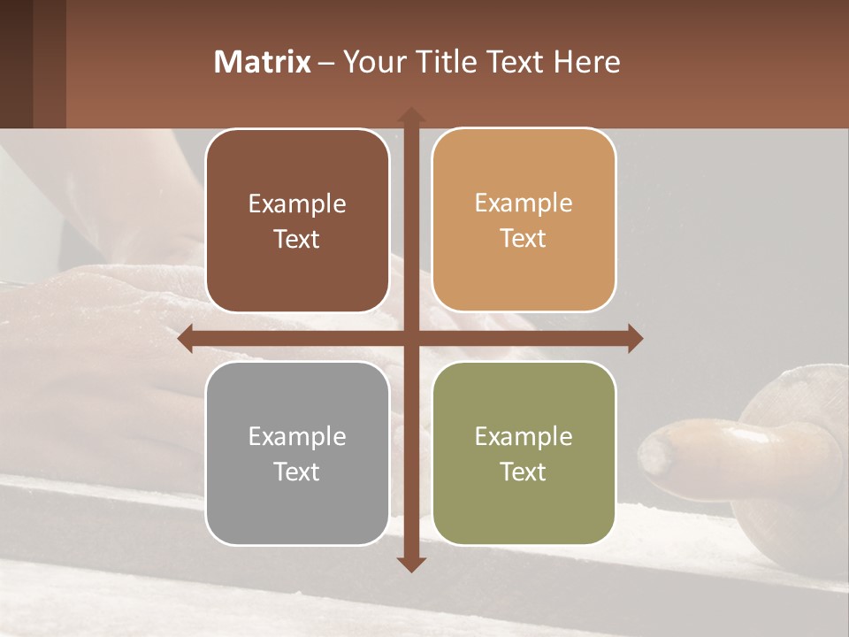 A Person Kneading Dough On Top Of A Table PowerPoint Template