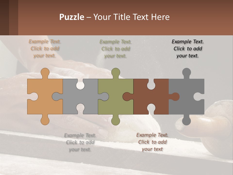 A Person Kneading Dough On Top Of A Table PowerPoint Template