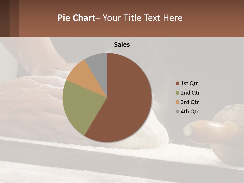 A Person Kneading Dough On Top Of A Table PowerPoint Template