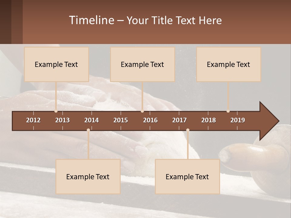 A Person Kneading Dough On Top Of A Table PowerPoint Template