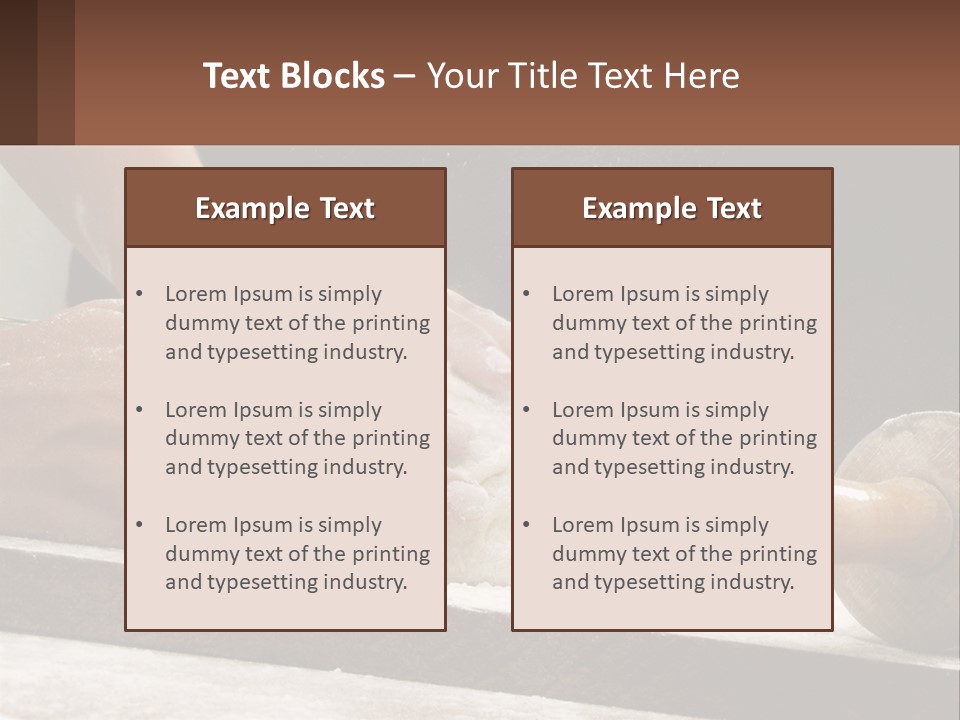 A Person Kneading Dough On Top Of A Table PowerPoint Template