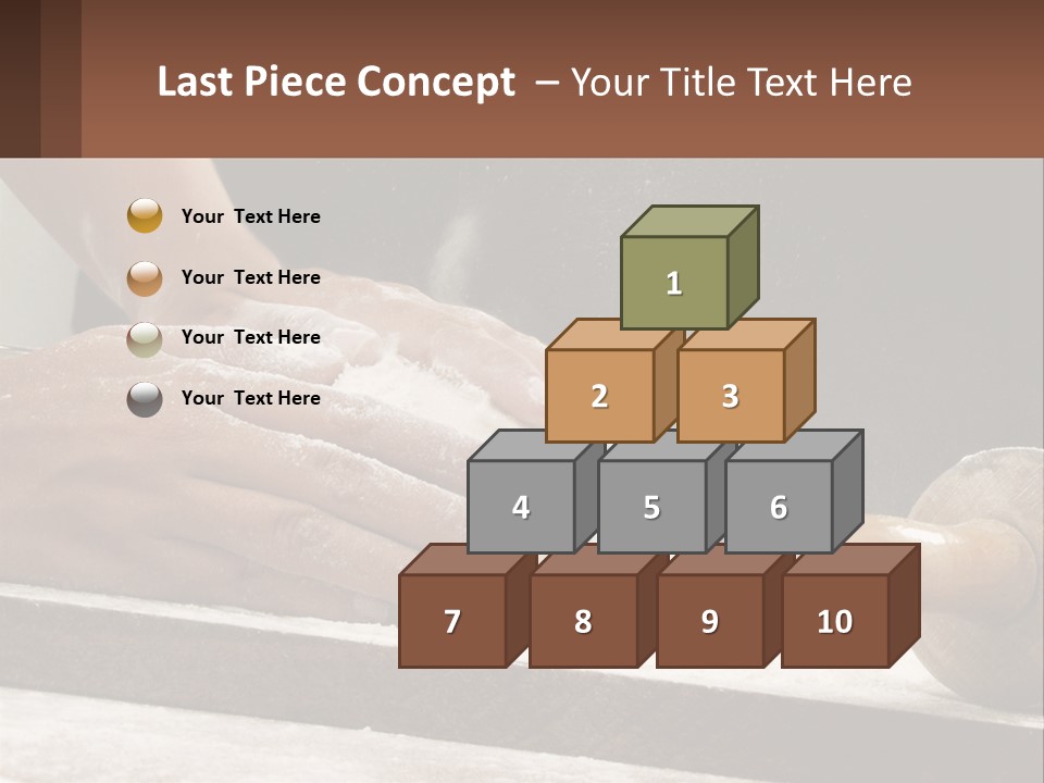 A Person Kneading Dough On Top Of A Table PowerPoint Template